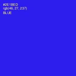 #2E1BED - Blue Color Image