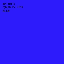 #2E1BFB - Blue Color Image