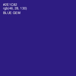#2E1C82 - Blue Gem Color Image