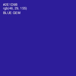 #2E1D9B - Blue Gem Color Image