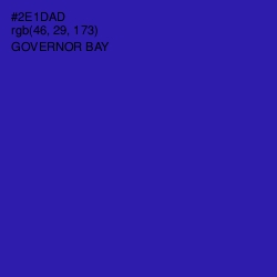 #2E1DAD - Governor Bay Color Image