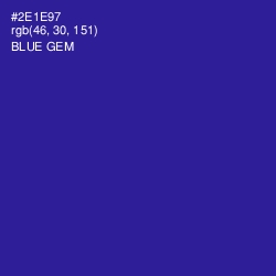 #2E1E97 - Blue Gem Color Image