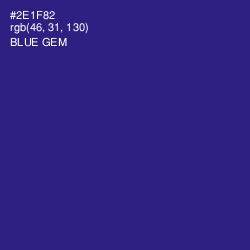 #2E1F82 - Blue Gem Color Image