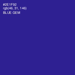 #2E1F92 - Blue Gem Color Image
