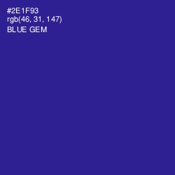 #2E1F93 - Blue Gem Color Image