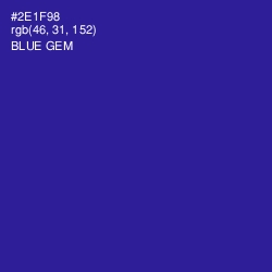 #2E1F98 - Blue Gem Color Image