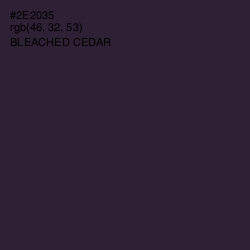 #2E2035 - Bleached Cedar Color Image