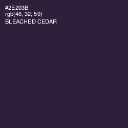 #2E203B - Bleached Cedar Color Image