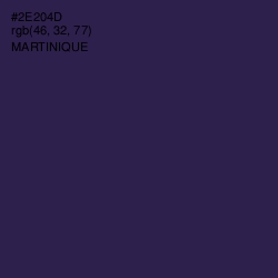 #2E204D - Martinique Color Image