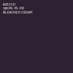 #2E2131 - Bleached Cedar Color Image