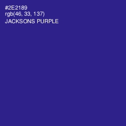 #2E2189 - Jacksons Purple Color Image