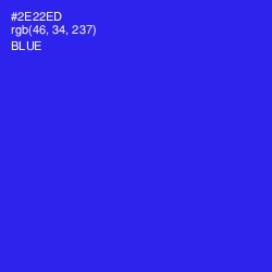 #2E22ED - Blue Color Image