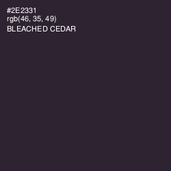 #2E2331 - Bleached Cedar Color Image