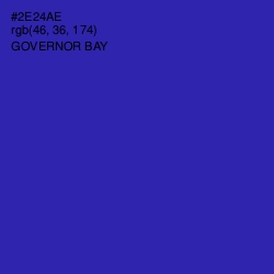 #2E24AE - Governor Bay Color Image