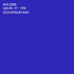 #2E25B9 - Governor Bay Color Image