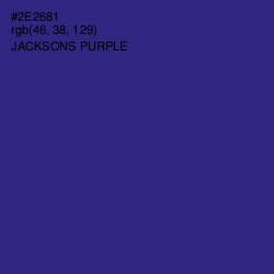 #2E2681 - Jacksons Purple Color Image