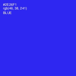 #2E26F1 - Blue Color Image