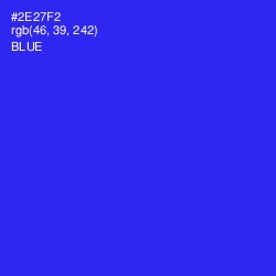 #2E27F2 - Blue Color Image