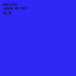 #2E27F5 - Blue Color Image