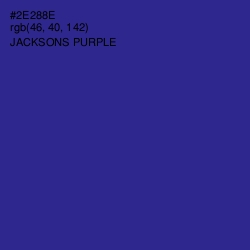 #2E288E - Jacksons Purple Color Image