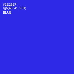 #2E29E7 - Blue Color Image