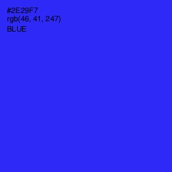 #2E29F7 - Blue Color Image