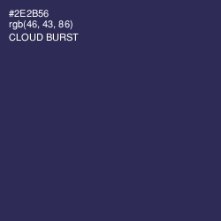 #2E2B56 - Cloud Burst Color Image