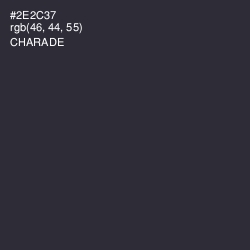 #2E2C37 - Charade Color Image