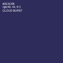 #2E2C5B - Cloud Burst Color Image