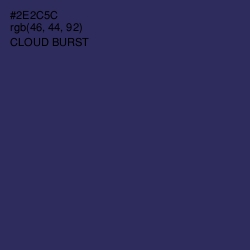 #2E2C5C - Cloud Burst Color Image