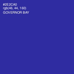 #2E2CA0 - Governor Bay Color Image