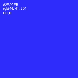 #2E2CFB - Blue Color Image
