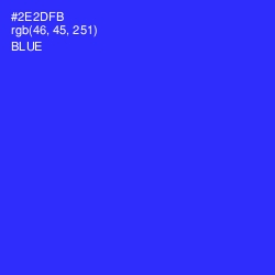 #2E2DFB - Blue Color Image