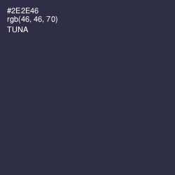 #2E2E46 - Tuna Color Image