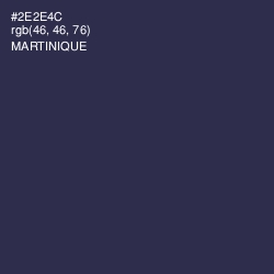 #2E2E4C - Martinique Color Image