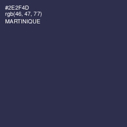 #2E2F4D - Martinique Color Image