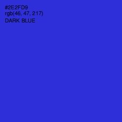 #2E2FD9 - Dark Blue Color Image