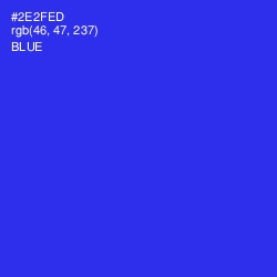 #2E2FED - Blue Color Image