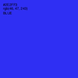 #2E2FF3 - Blue Color Image