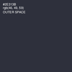 #2E313B - Outer Space Color Image