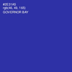 #2E31A5 - Governor Bay Color Image