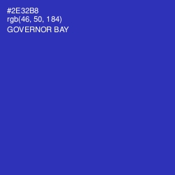 #2E32B8 - Governor Bay Color Image
