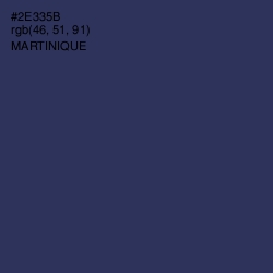 #2E335B - Martinique Color Image