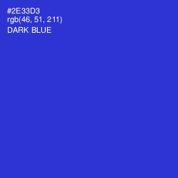 #2E33D3 - Dark Blue Color Image