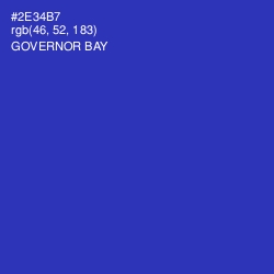 #2E34B7 - Governor Bay Color Image