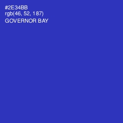 #2E34BB - Governor Bay Color Image