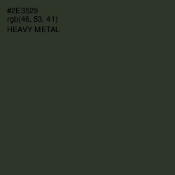 #2E3529 - Heavy Metal Color Image