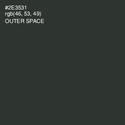 #2E3531 - Outer Space Color Image