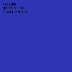 #2E35B5 - Governor Bay Color Image