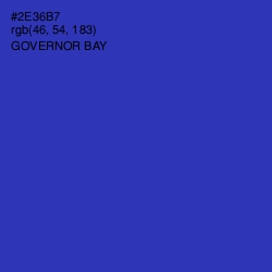 #2E36B7 - Governor Bay Color Image